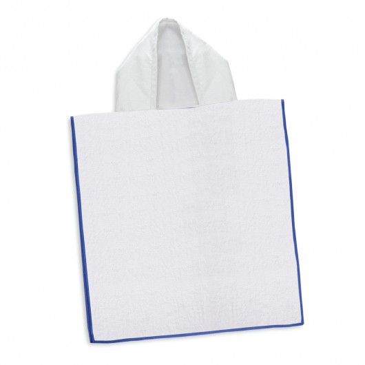 Kids Hooded Towels blue overlocking